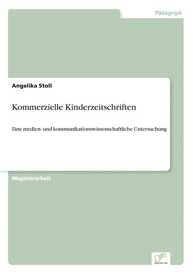 bokomslag Kommerzielle Kinderzeitschriften