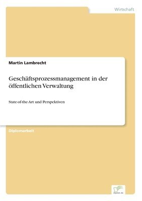 bokomslag Geschaftsprozessmanagement in der oeffentlichen Verwaltung