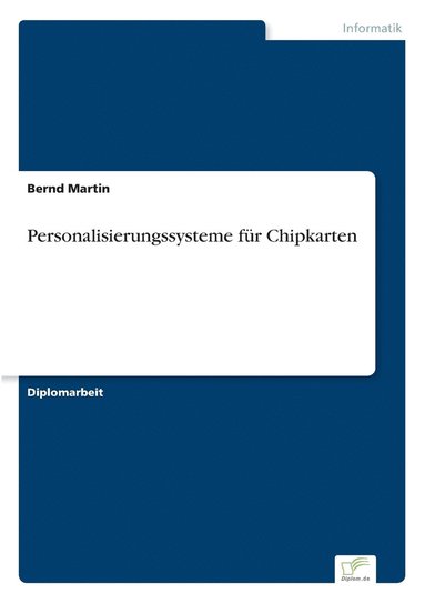 bokomslag Personalisierungssysteme fr Chipkarten