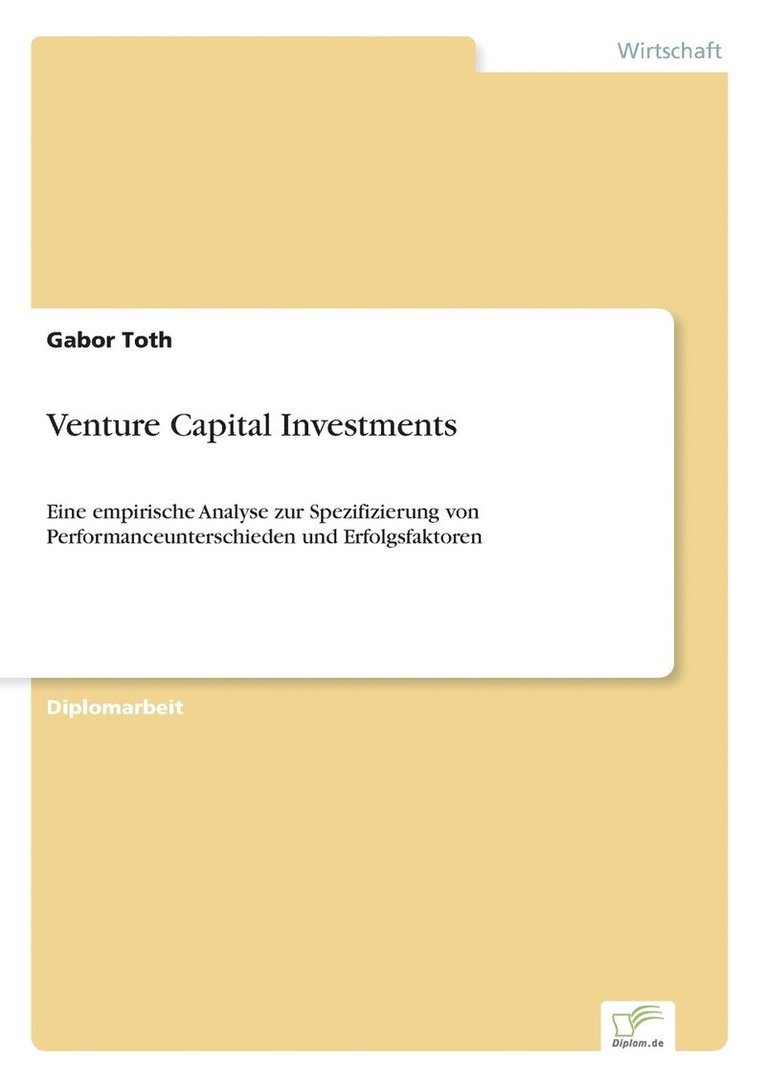 Venture Capital Investments 1