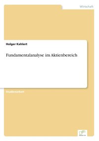 bokomslag Fundamentalanalyse im Aktienbereich