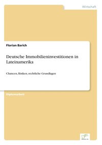 bokomslag Deutsche Immobilieninvestitionen in Lateinamerika