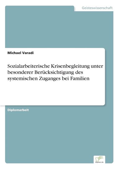 bokomslag Sozialarbeiterische Krisenbegleitung unter besonderer Bercksichtigung des systemischen Zuganges bei Familien