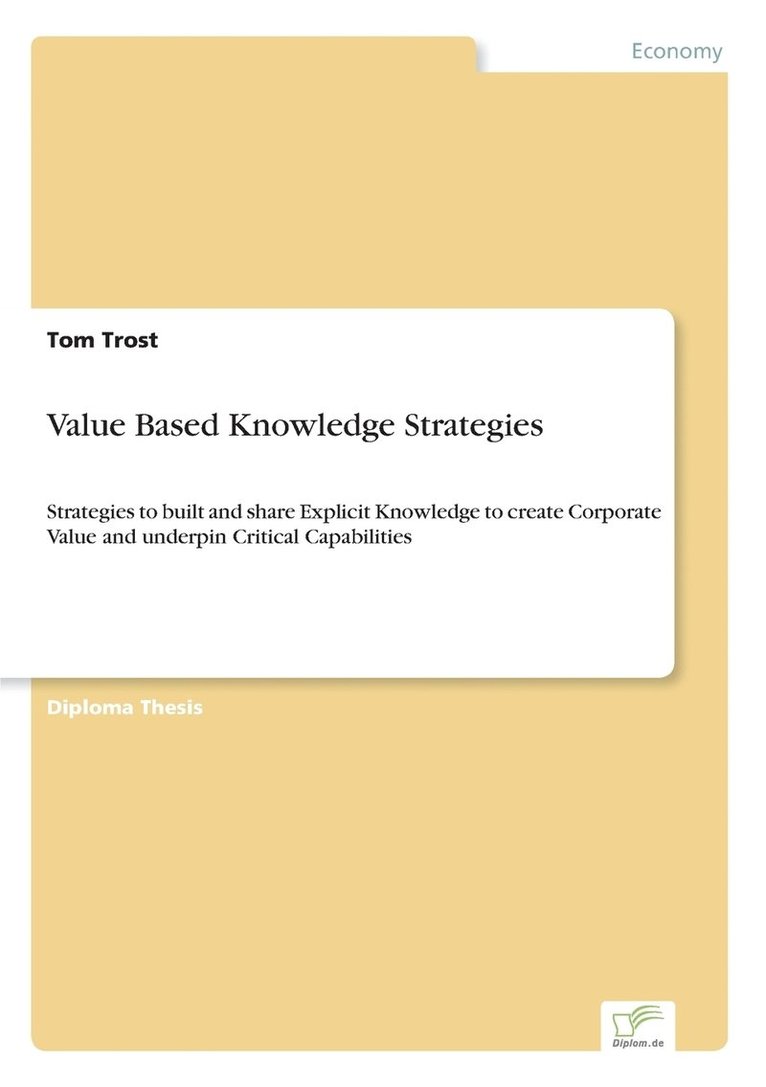 Value Based Knowledge Strategies 1