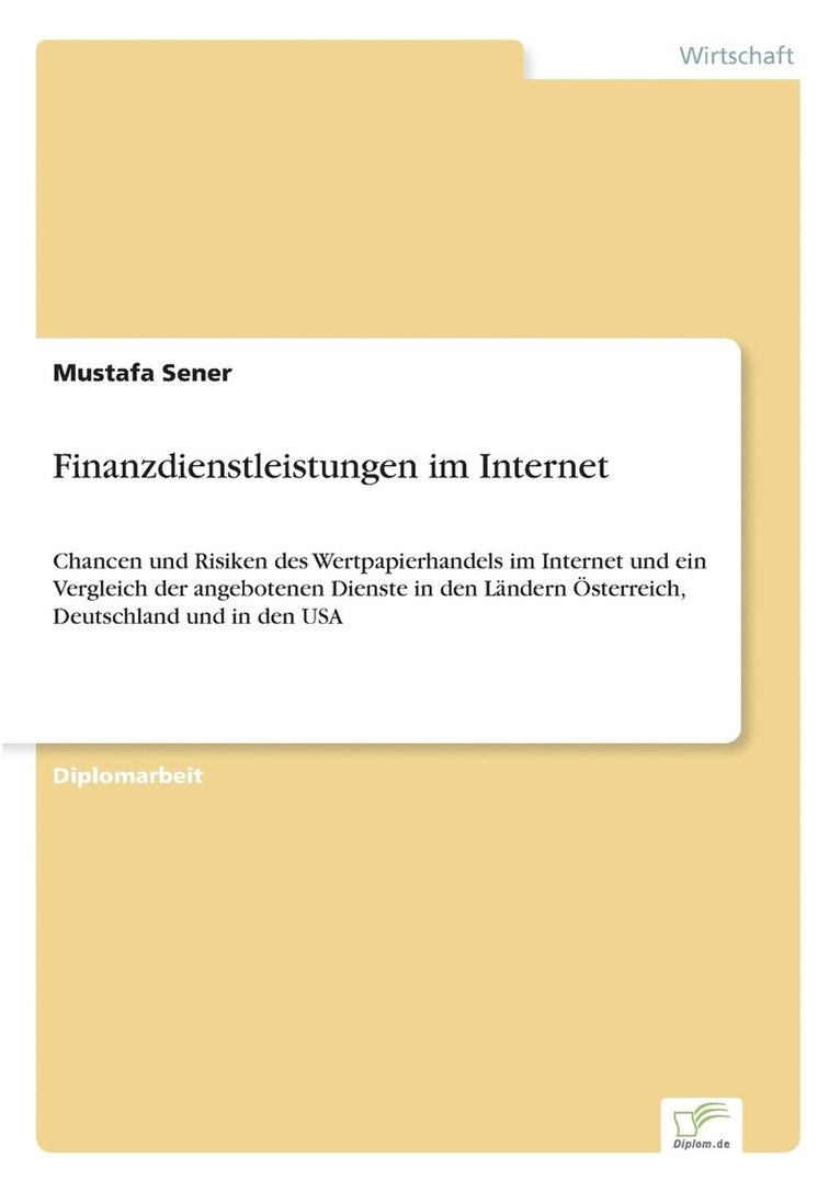Finanzdienstleistungen im Internet 1