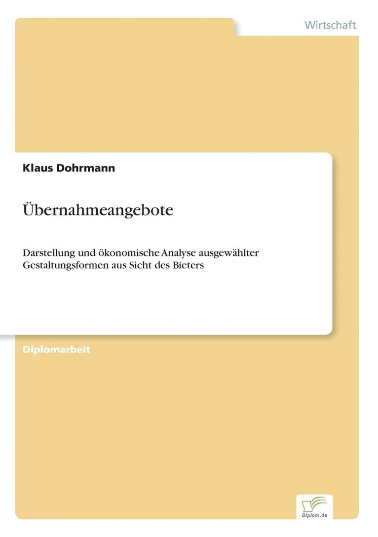 UEbernahmeangebote 1