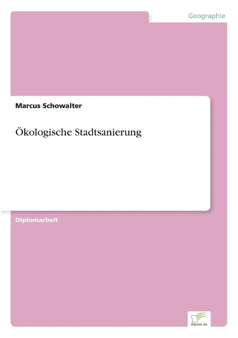 kologische Stadtsanierung 1