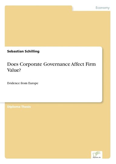 bokomslag Does Corporate Governance Affect Firm Value?