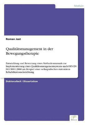 bokomslag Qualitätsmanagement in der Bewegungstherapie