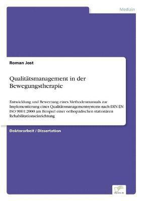 bokomslag Qualitatsmanagement in der Bewegungstherapie