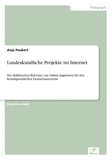 bokomslag Landeskundliche Projekte im Internet