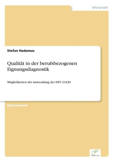 bokomslag Qualitt in der berufsbezogenen Eignungsdiagnostik