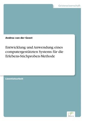 bokomslag Entwicklung und Anwendung eines computergesttzten Systems fr die Erlebens-Stichproben-Methode