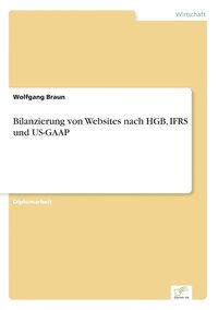 bokomslag Bilanzierung von Websites nach HGB, IFRS und US-GAAP