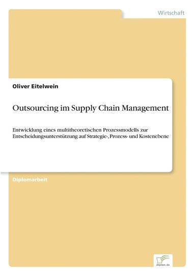 bokomslag Outsourcing im Supply Chain Management