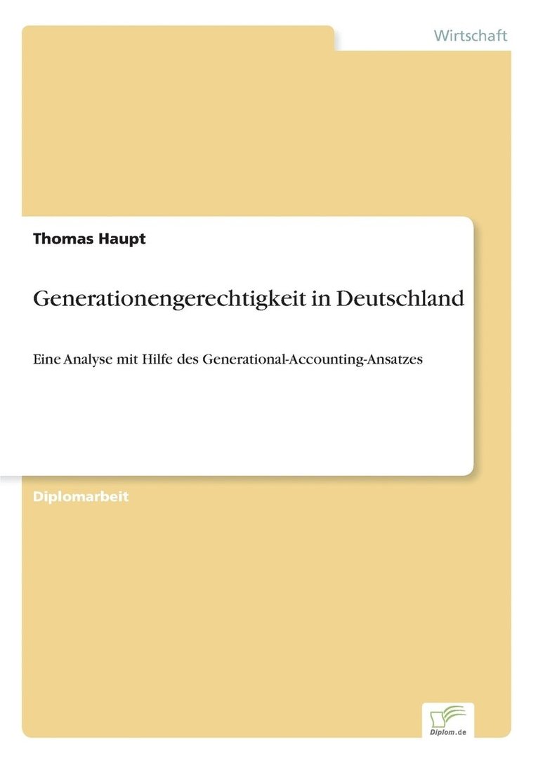 Generationengerechtigkeit in Deutschland 1