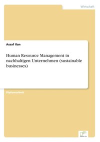 bokomslag Human Resource Management in nachhaltigen Unternehmen (sustainable businesses)