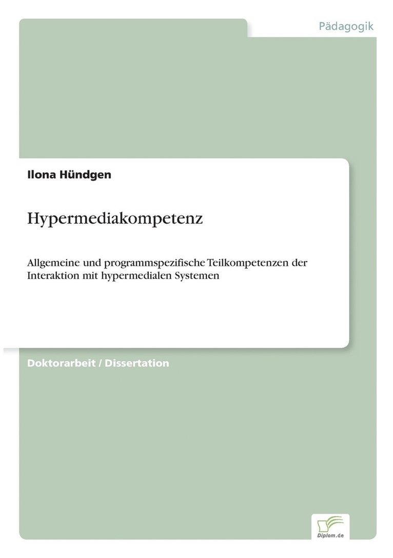 Hypermediakompetenz 1