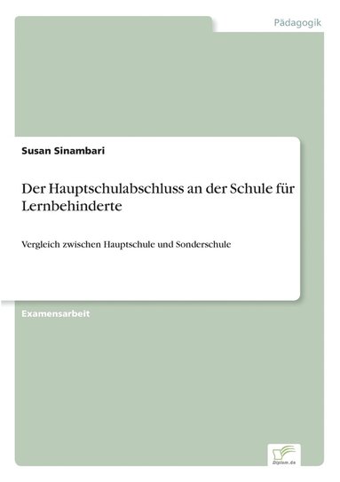 bokomslag Der Hauptschulabschluss an der Schule fr Lernbehinderte