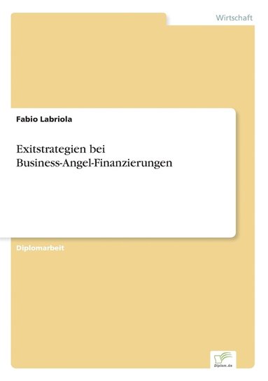 bokomslag Exitstrategien bei Business-Angel-Finanzierungen