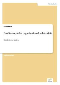 bokomslag Das Konzept der organisationalen Identitat
