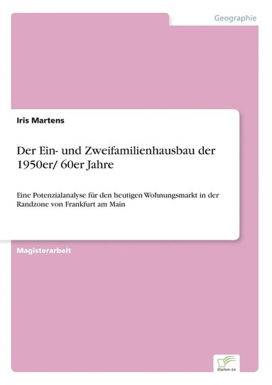 bokomslag Ein- und Zweifamilienhausbau der 1950er/ 60er Jahre