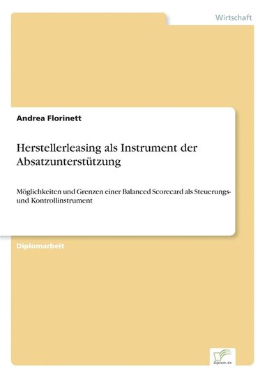 bokomslag Herstellerleasing als Instrument der Absatzuntersttzung