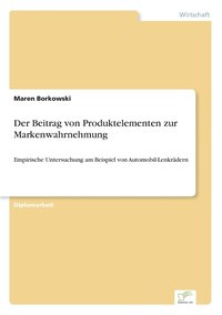 bokomslag Beitrag von Produktelementen zur Markenwahrnehmung