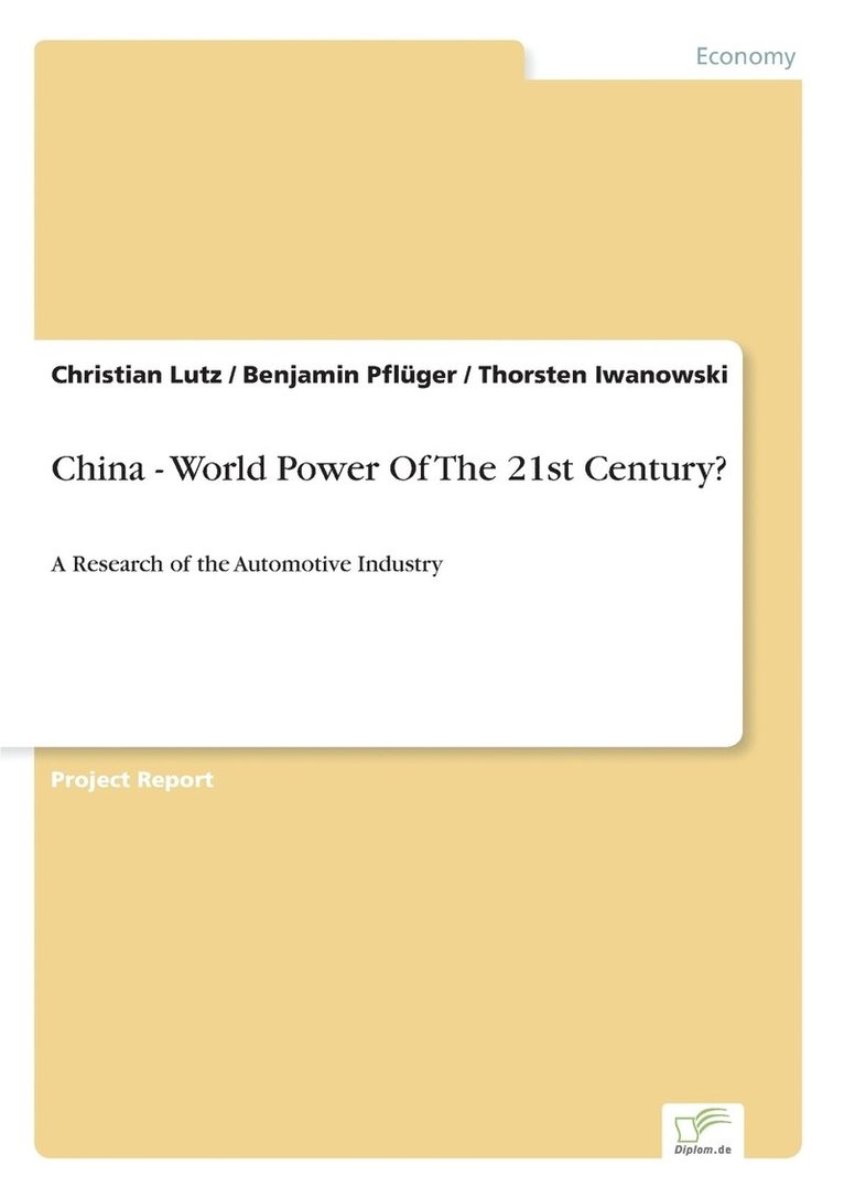 China - World Power Of The 21st Century? 1
