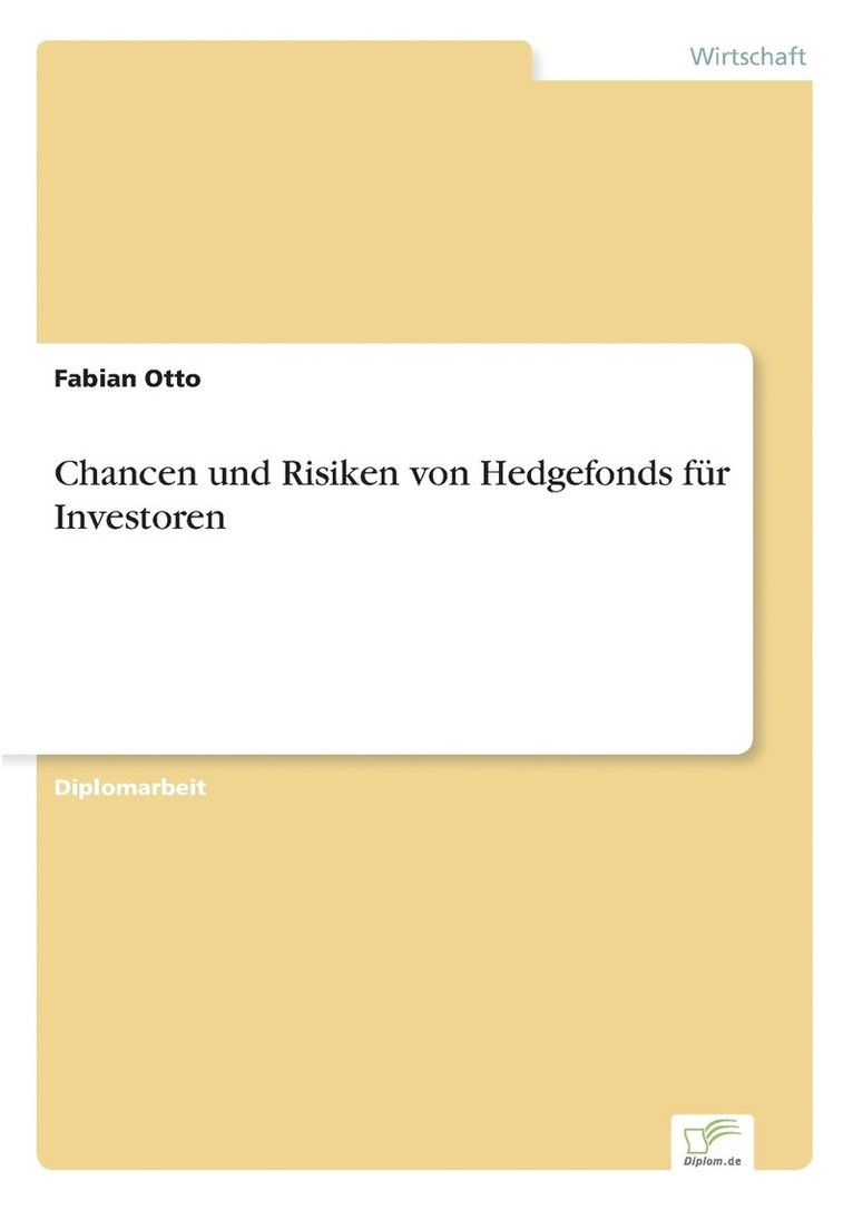 Chancen und Risiken von Hedgefonds fur Investoren 1