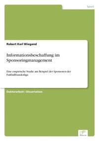 bokomslag Informationsbeschaffung im Sponsoringmanagement