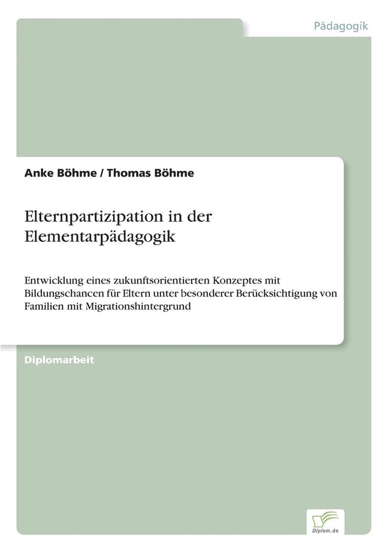 Elternpartizipation in der Elementarpdagogik 1