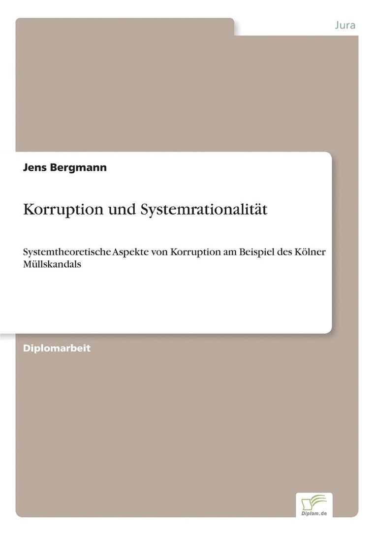 Korruption und Systemrationalitt 1