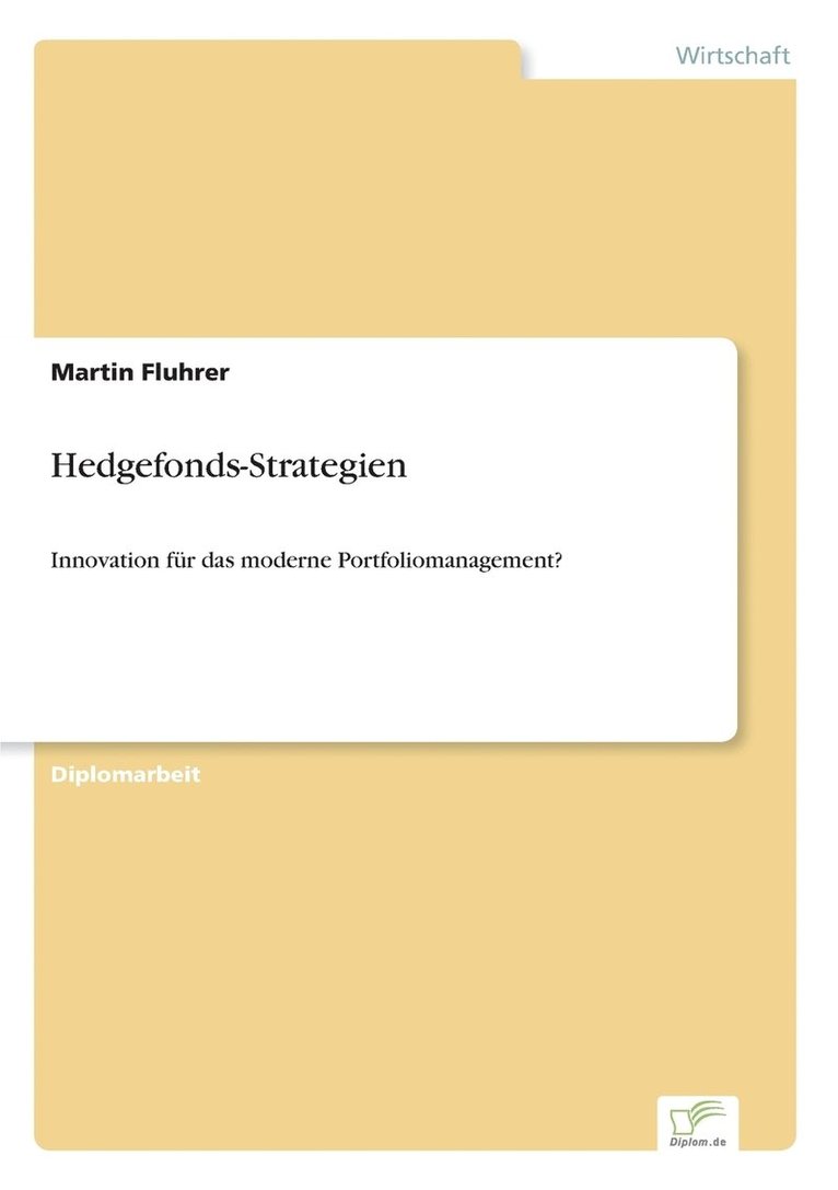 Hedgefonds-Strategien 1