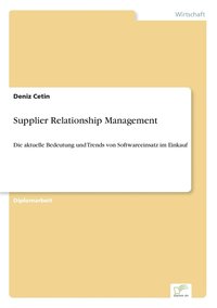 bokomslag Supplier Relationship Management