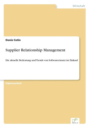 bokomslag Supplier Relationship Management