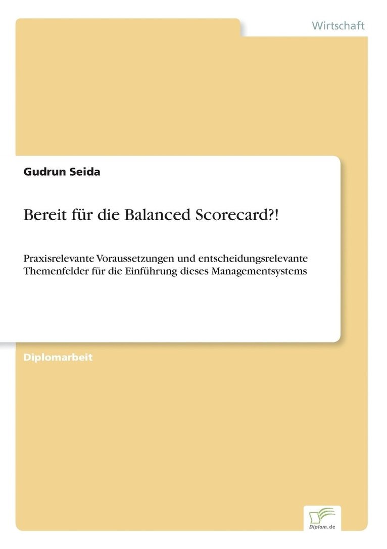 Bereit fur die Balanced Scorecard?! 1