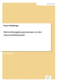 bokomslag Entwicklungskooperationen in der Automobilindustrie