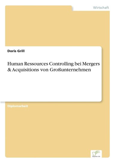 bokomslag Human Ressources Controlling bei Mergers & Acquisitions von Grounternehmen