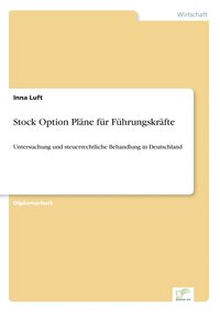 bokomslag Stock Option Pläne für Führungskräfte