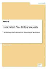 bokomslag Stock Option Plane fur Fuhrungskrafte