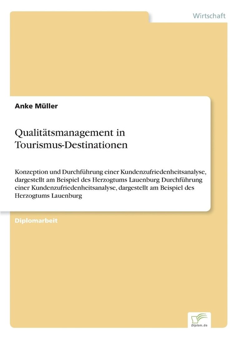 Qualittsmanagement in Tourismus-Destinationen 1