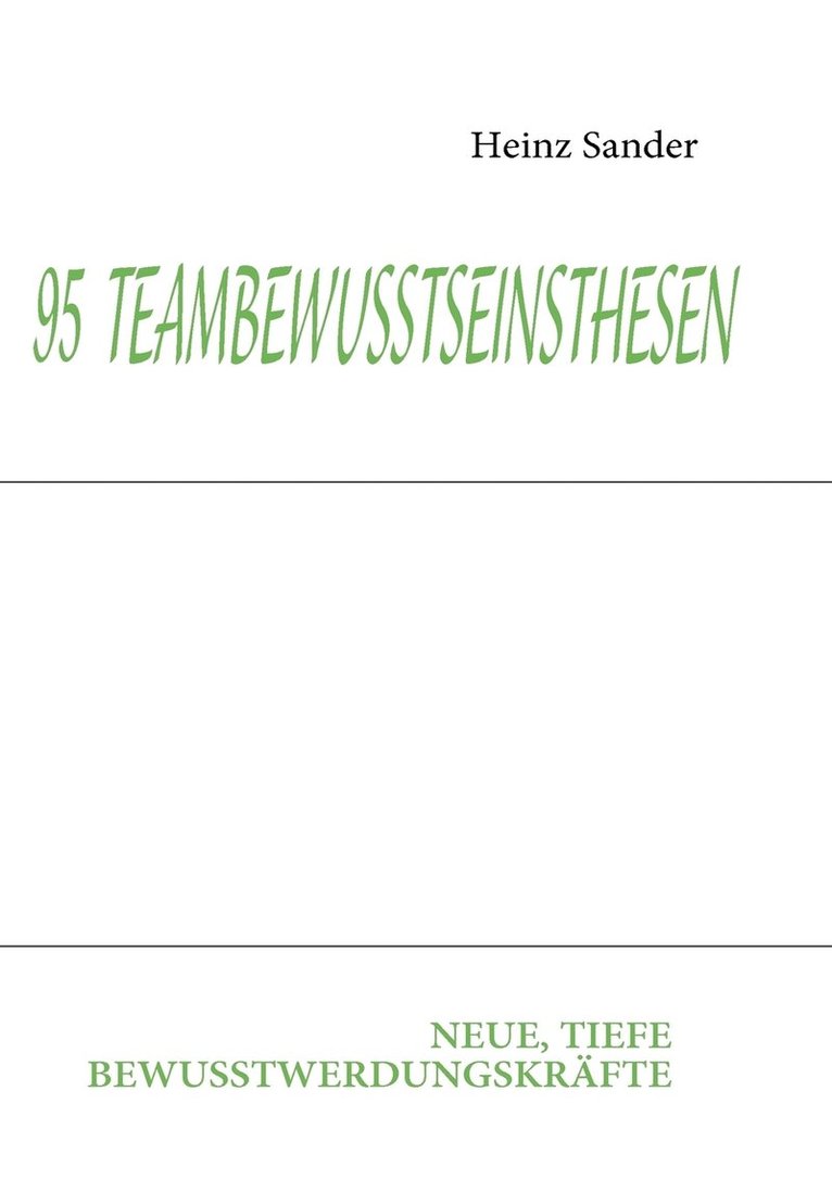 95 Teambewusstseinsthesen 1