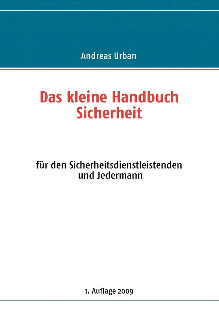 kleine Handbuch Sicherheit