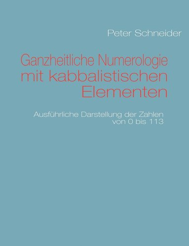 bokomslag Ganzheitliche Numerologie mit kabbalistischen Elementen