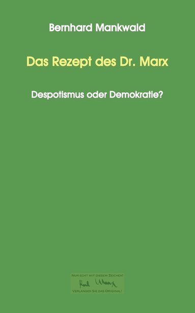 bokomslag Das Rezept des Dr. Marx