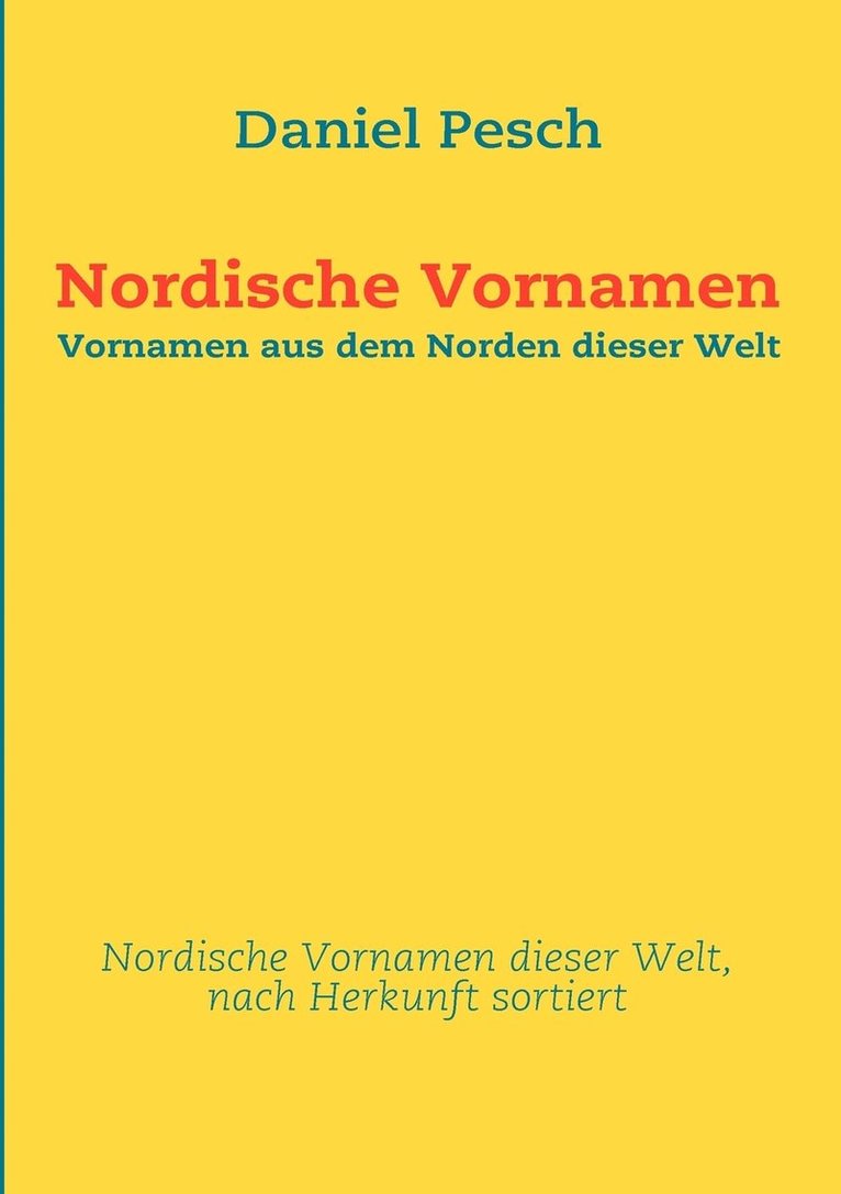 Nordische Vornamen 1