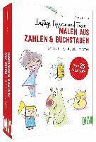 Lustige Figuren und Tiere malen aus Zahlen & Buchstaben 1