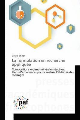 bokomslag La Formulation En Recherche Appliquee