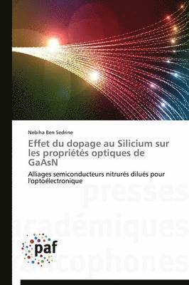 bokomslag Effet Du Dopage Au Silicium Sur Les Proprits Optiques de Gaasn